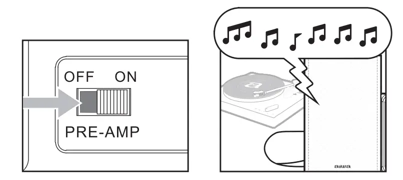 Line-in (Aux Input) With Pre-amp Function
