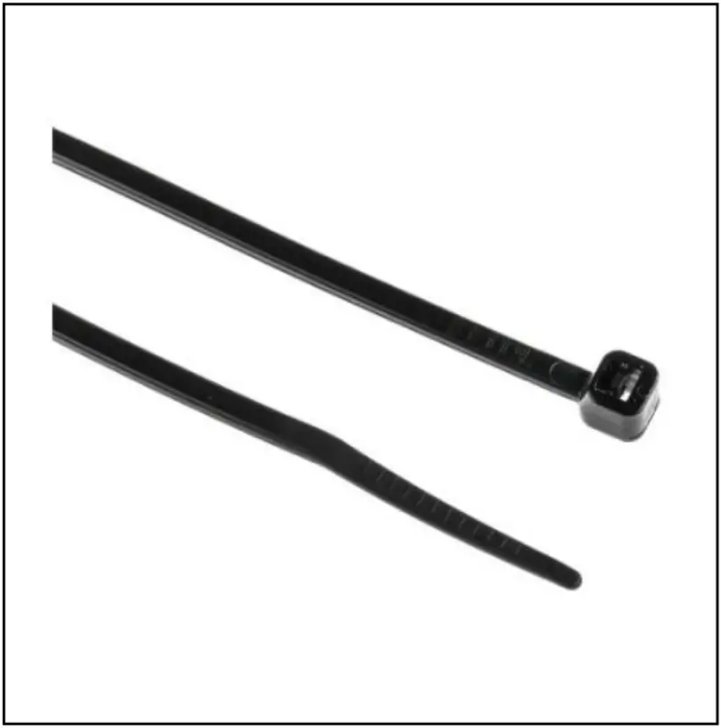 RS PRO 8111486 Black Nylon Cable Tie 142mm x 32 mm