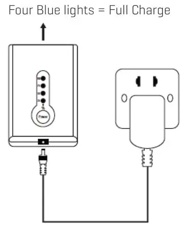 SHARPER IMAGE 207902 Heat Therapy Wraps and Rechargeable Battery - FULLY CHARGE THE BATTERY