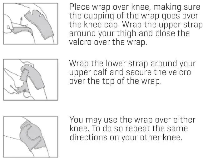 SHARPER IMAGE 207902 Heat Therapy Wraps and Rechargeable Battery - KNEE WRAP