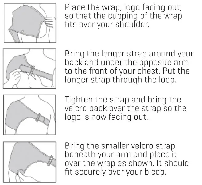 SHARPER IMAGE 207902 Heat Therapy Wraps and Rechargeable Battery - SHOULDER WRAP