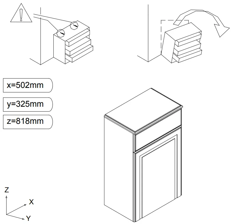 Westbury 500mm WC Unit - Tools 2