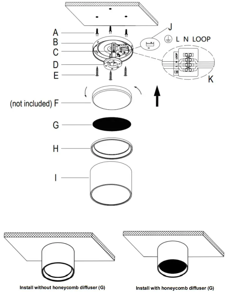 MFL 087150 Lunar 1 Light Flush Mount