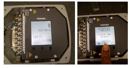 TOSHIBA LF622 Electromagnetic Flowmeter - connected
