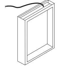 GETPRO HD AG3020 S L Rectangular Aluminum Medicine Cabinet with Mirror - fig