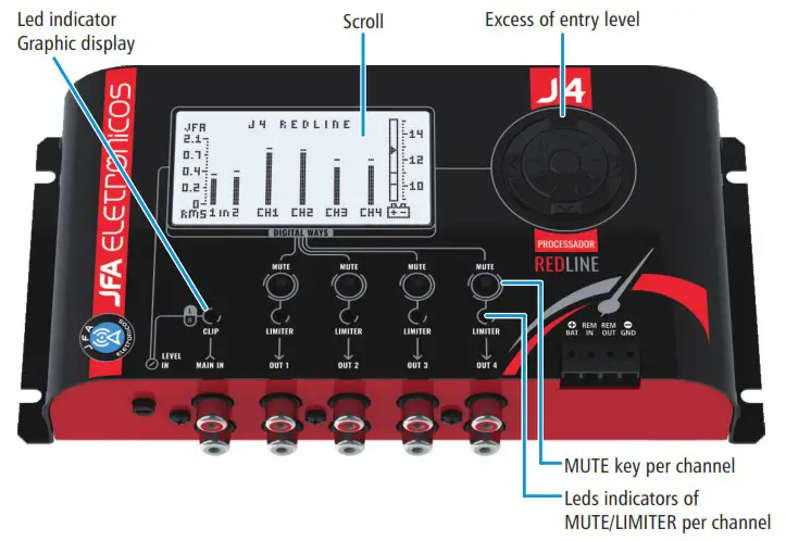 JFA Automotivo 14 Redline Audio Processor - PRESENTATION 1