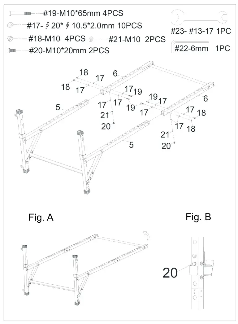 SUNNY HEALTH FITNESS SF-XF922059 Squat Stand Power Rack - STEP 4