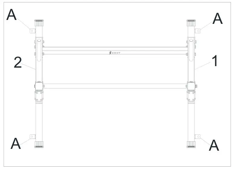 SUNNY HEALTH FITNESS SF-XF922059 Squat Stand Power Rack - STEP 7
