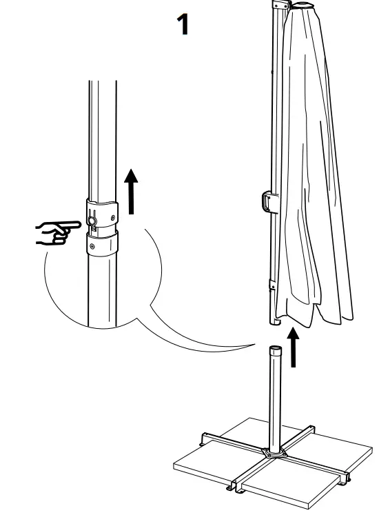 IKEA AA 2338704 1 SVALÖN Parasol Canopy - fig2