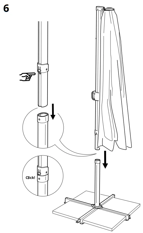 IKEA AA 2338704 1 SVALÖN Parasol Canopy - fig7