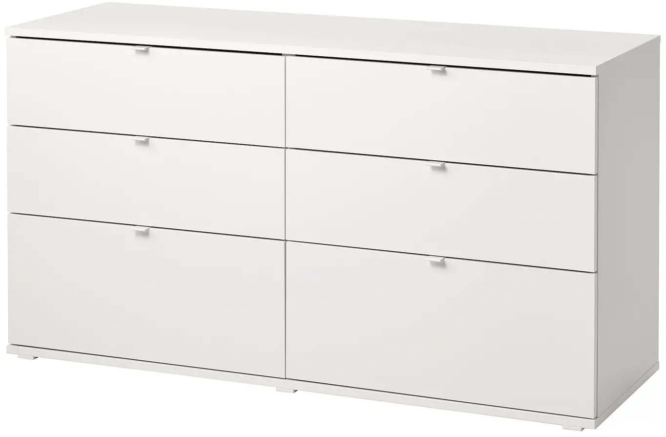 IKEA AA-2311808-5 VIHALS Chest of 6 Drawers White