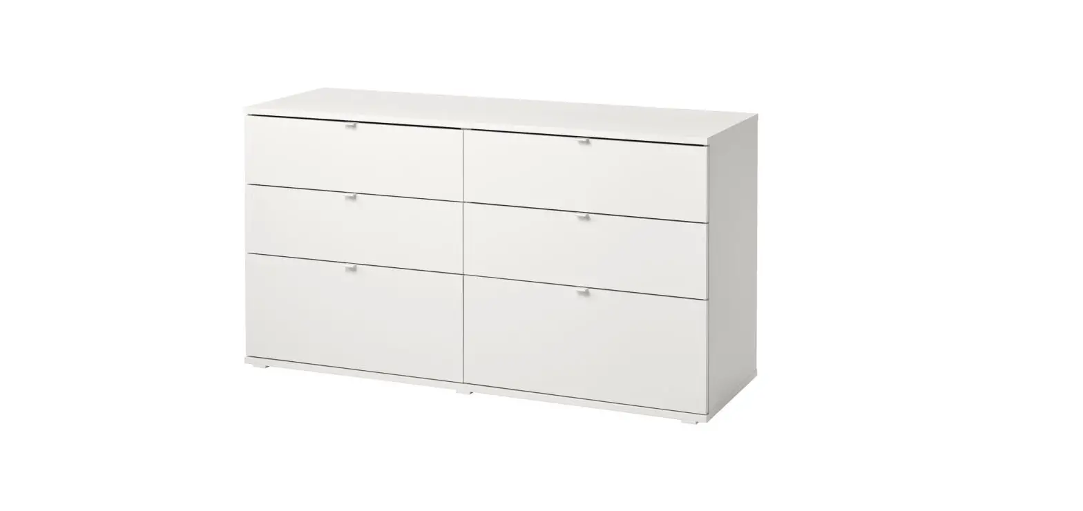 Ikea Aa-2311808-5 Vihals Chest Of 6 Drawers White Instruction Manual