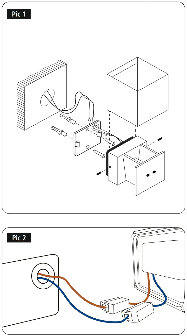hama 00176607 LED Wall Light for Indoors and Outdoors - fig 1