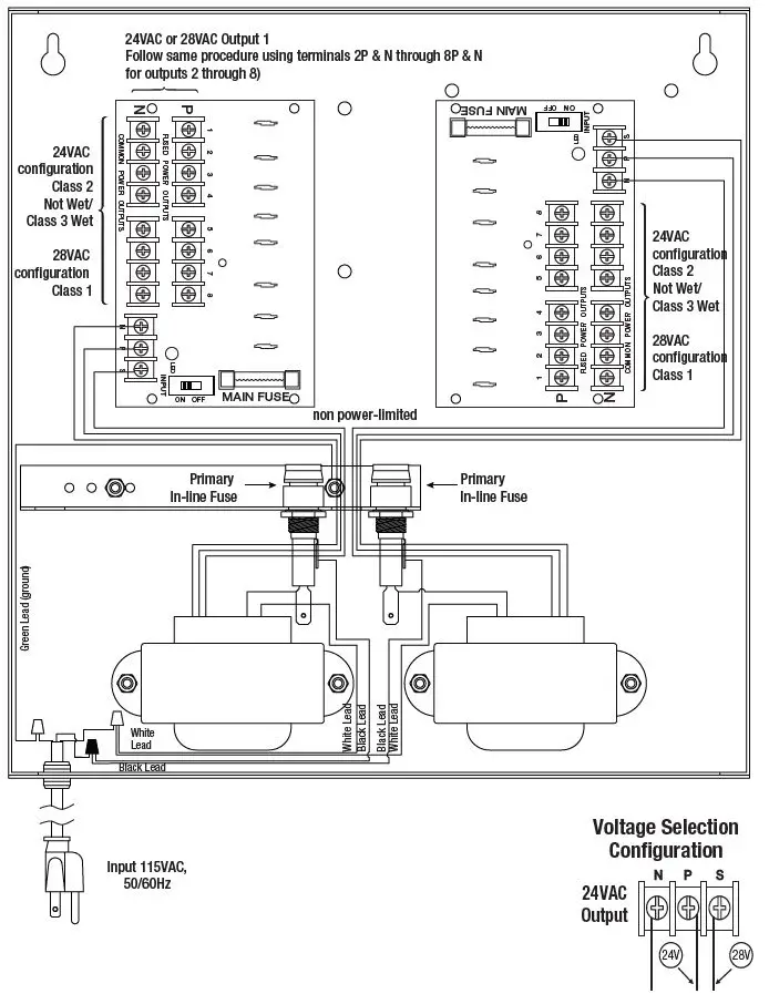 Altronix ALTV2416UL3 Series CCTV Power Supplies Instruction Manual-FIG-6