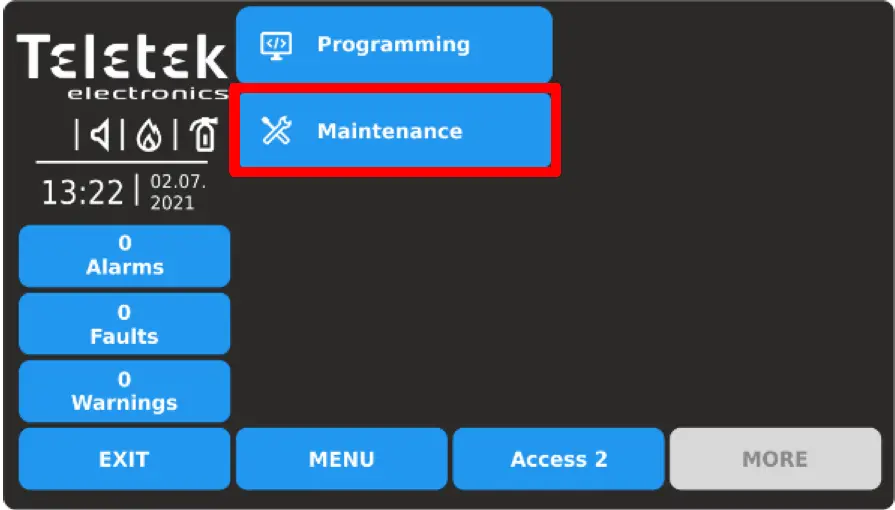 Teletek TFT Addressable Fire Alarm Repeater Panel 64