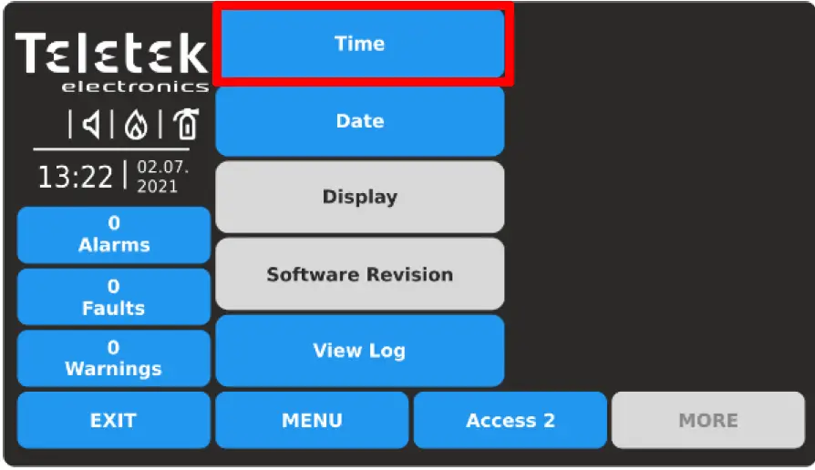 Teletek TFT Addressable Fire Alarm Repeater Panel 68