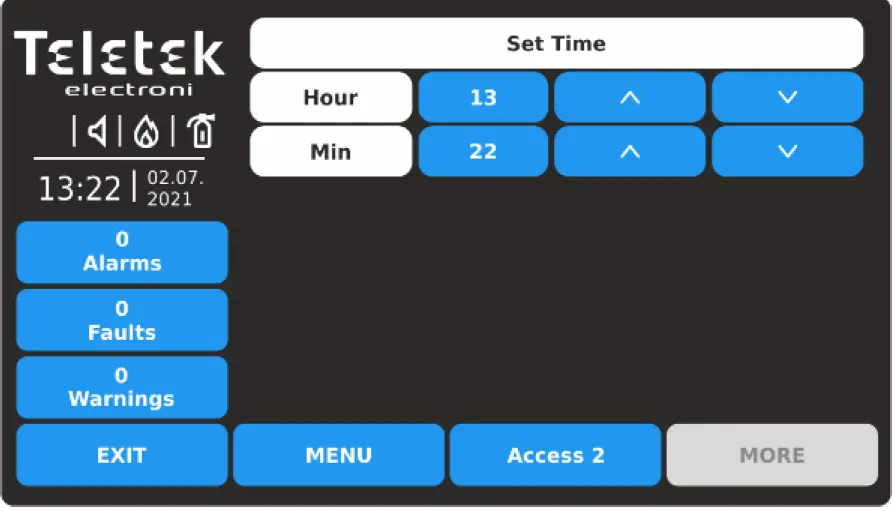 Teletek TFT Addressable Fire Alarm Repeater Panel 69