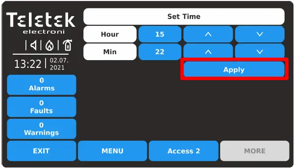 Teletek TFT Addressable Fire Alarm Repeater Panel 70