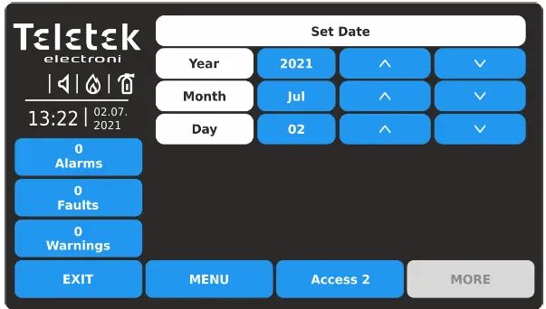 Teletek TFT Addressable Fire Alarm Repeater Panel 72