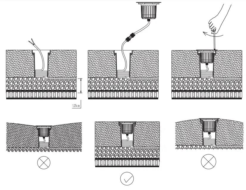 HALCYON EX330 USTSL LED Inground - Bom