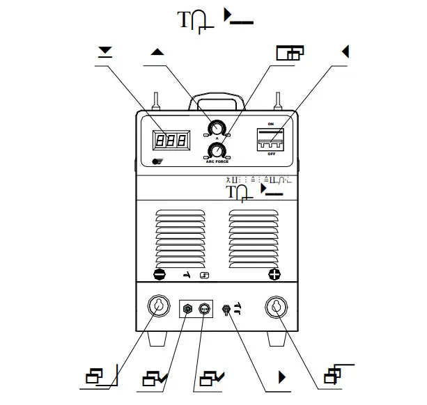 VEVOR TIG Welder AC DC 3 in 1 TIG MMA ARC Welding Machine - only