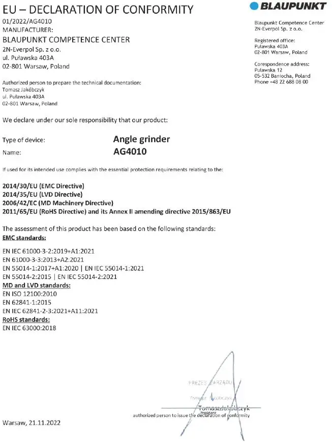 BLAUPUNKT-AG4010-Angle-Grinder-fig-4