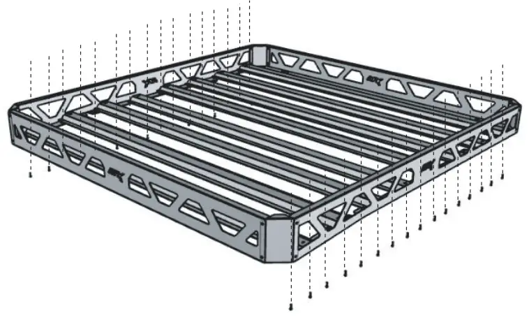 AFX MOTORSPORTS CAN030 Steel Front Bumper - perforations