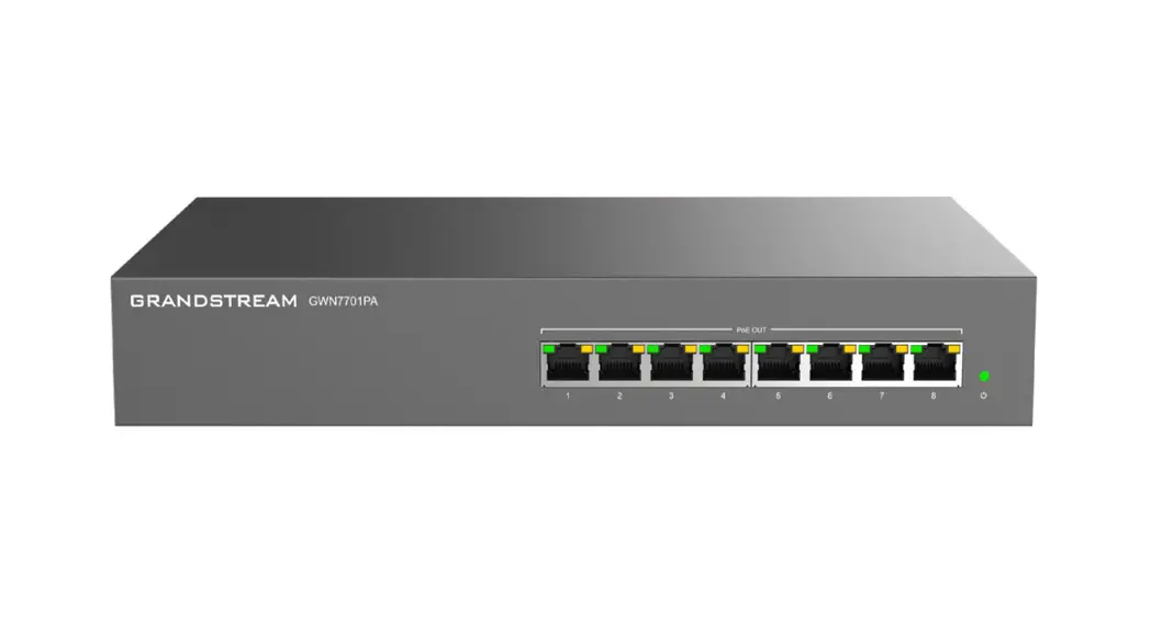 Grandstream Gwn7701pa 8 Port Unmanaged Gigabit Switch With 8 Poe Plus Installation Guide Grandstream Gwn7701pa 8 Port Unmanaged Gigabit Switch With 8 Poe Plus Installation Guide