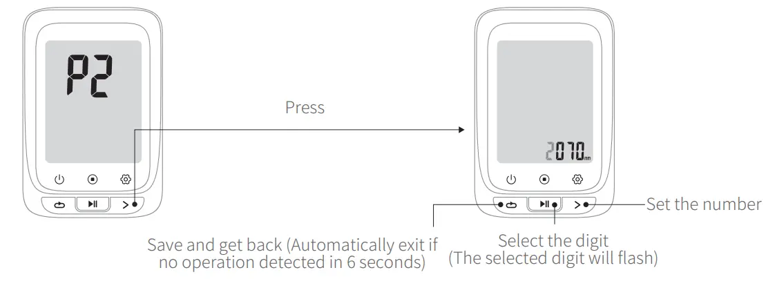 COOSPO BC107 GPS Bike Computer - Setting