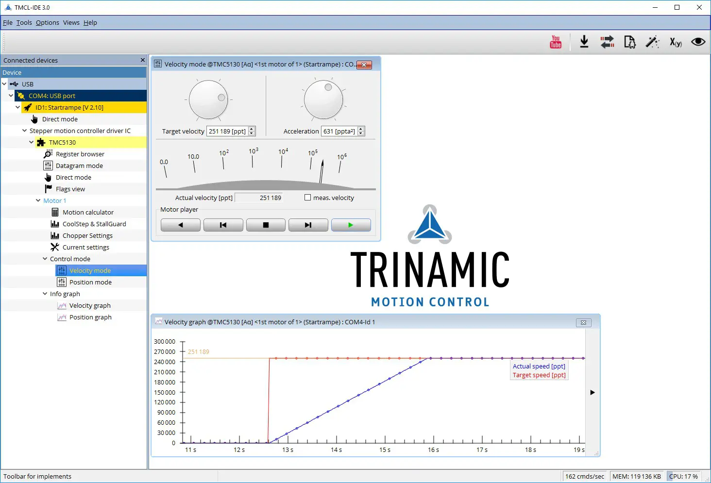 TRINAMIC TMC2208 EVAL Evolution Board - Evaluation Features in the TMCL