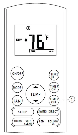 Mr Cool-MC-Air-Conditioner-Remote-Buttons-and-Functions-FIG-8