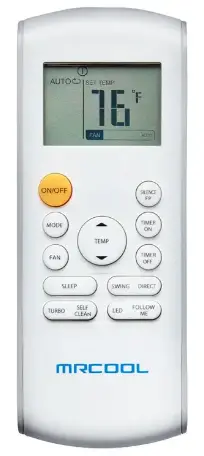 Mr Cool-MC-Air-Conditioner-Remote-Buttons-and-Functions-PRODUCT