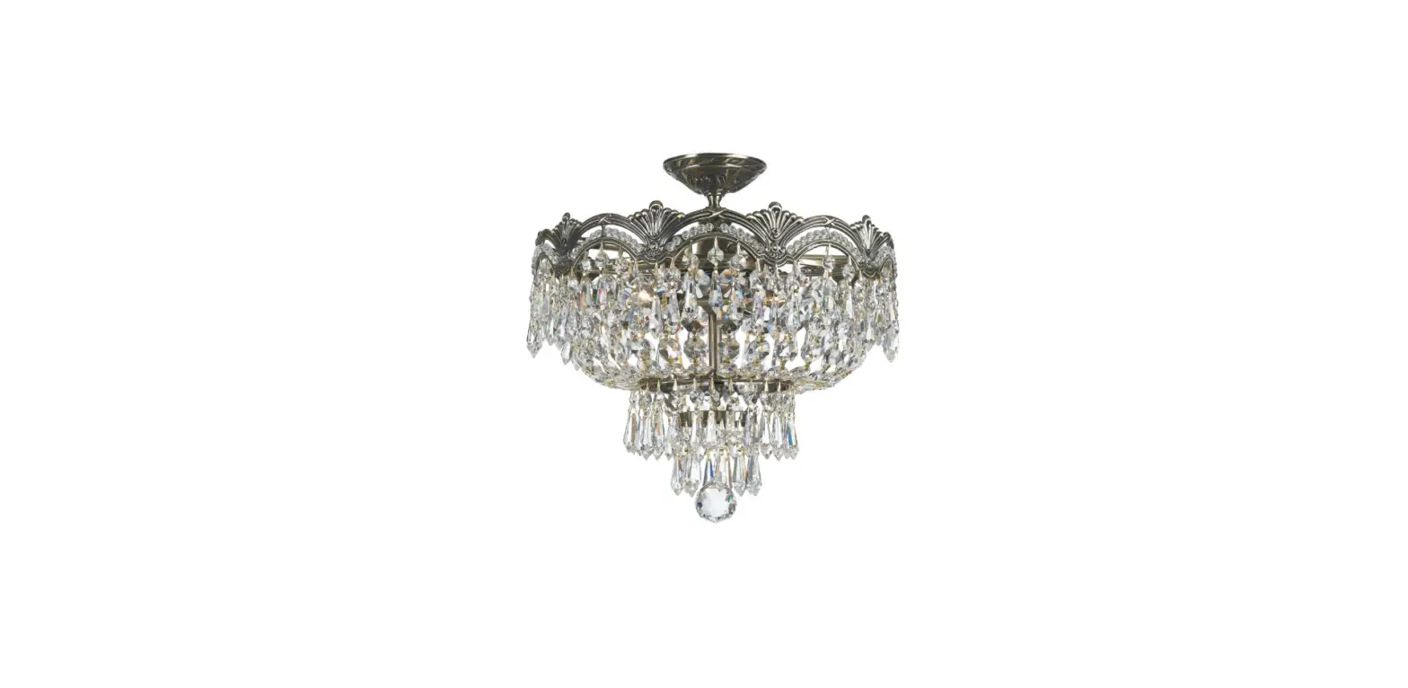 Crystorama 1483-hb-cl-mwp Majestic Three Light Ceiling Mount Instruction Manual Crystorama 1483-hb-cl-mwp Majestic Three Light Ceiling Mount Instruction Manual