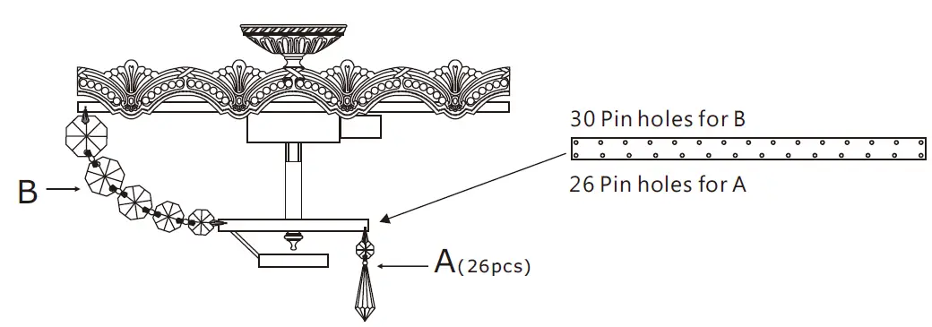 CRYSTORAMA-1483-HB-CL-MWP-Majestic-Three-Light-Ceiling-Mount-fig-4