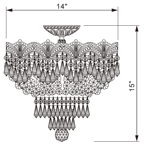 CRYSTORAMA-1483-HB-CL-MWP-Majestic-Three-Light-Ceiling-Mount-fig-6