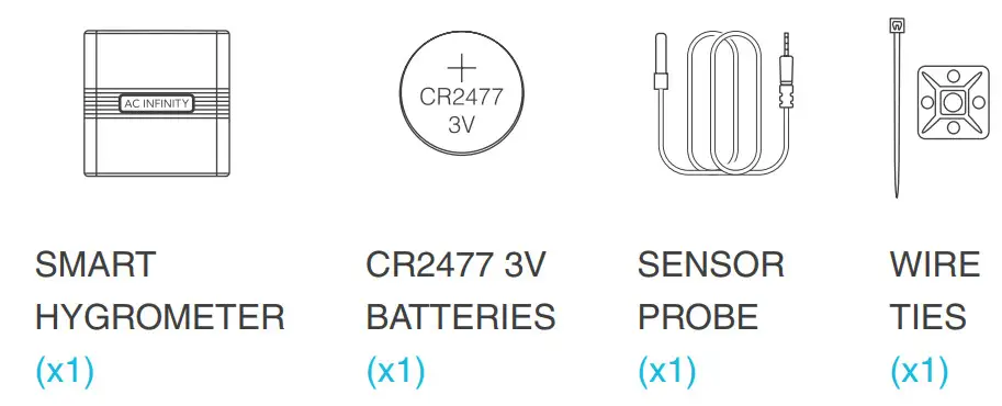 AC INFINITY 211118 Cloudcom B1 Thermometer - Included i