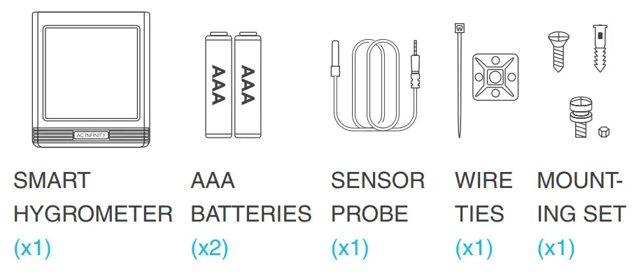 AC INFINITY 211118 Cloudcom B1 Thermometer - Included2