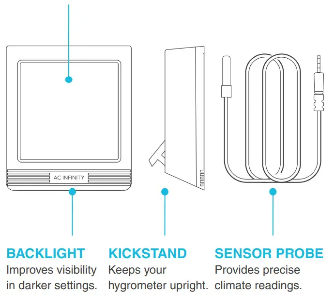 AC INFINITY 211118 Cloudcom B1 Thermometer - KEY FEATURES1