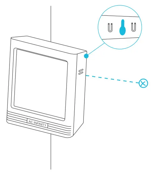 AC INFINITY 211118 Cloudcom B1 Thermometer - WALL MOUNTING