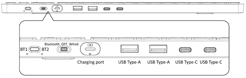 Perixx-PERIBOARD-615-Wireless-and-Wired-3-in-1-Multi-Device-Keyboard-FIG-3