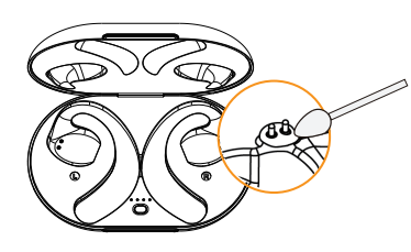 Clean the charging slot