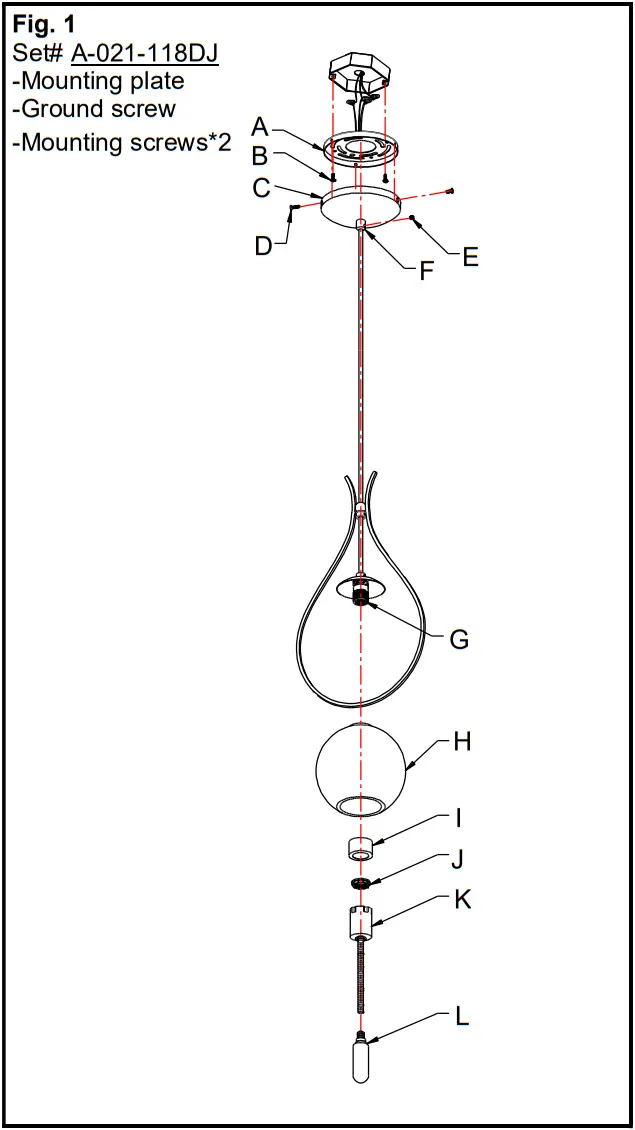 Minka Lavery 1531 726 Cody 1 Light Coal and Soft Brass Mini Pendant Light - ASSEMBLING