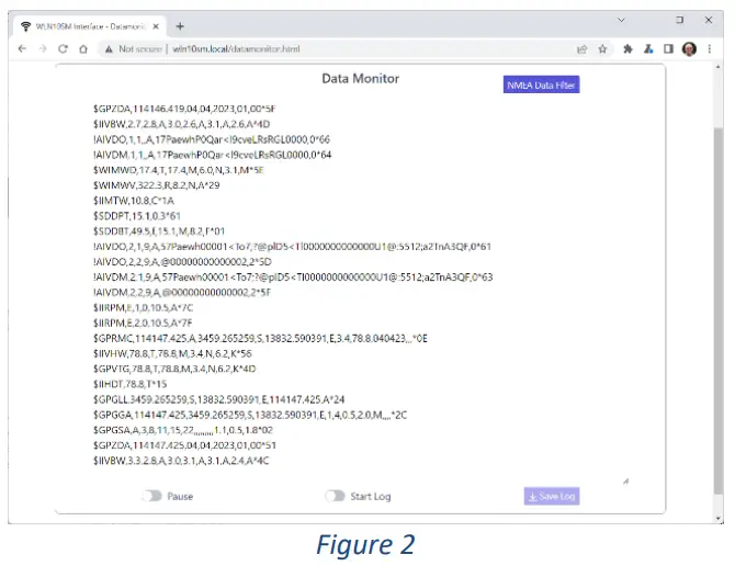 DIGITAL YACHT WLN10 Smart Wireless NMEA server - SETTINGS1