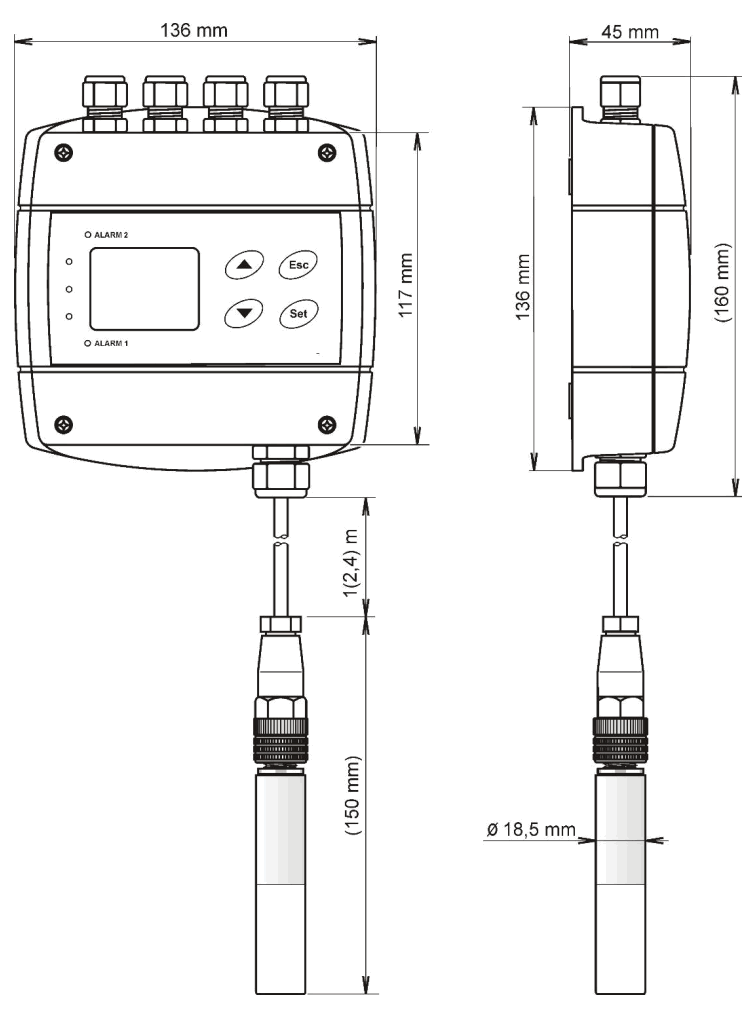 cometsystem H5421 CO2 Concentration Temperature Humidity Other Calculated Humidity Variables Regulator - FIG 2