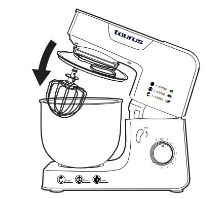 taurus 913600A Kitchen Machine with Jug Blender and Meat Mincer - assembly 10