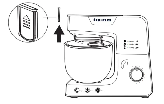 taurus 913600A Kitchen Machine with Jug Blender and Meat Mincer - assembly 11