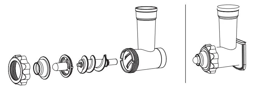 taurus 913600A Kitchen Machine with Jug Blender and Meat Mincer - assembly 13