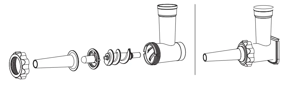 taurus 913600A Kitchen Machine with Jug Blender and Meat Mincer - assembly 14