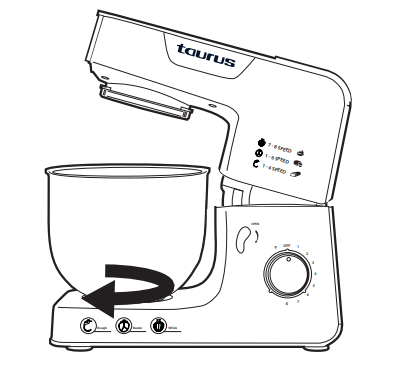 taurus 913600A Kitchen Machine with Jug Blender and Meat Mincer - assembly 2