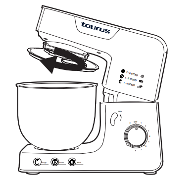 taurus 913600A Kitchen Machine with Jug Blender and Meat Mincer - assembly 3